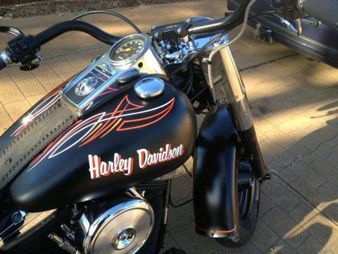 harley davidson fatboy matte black